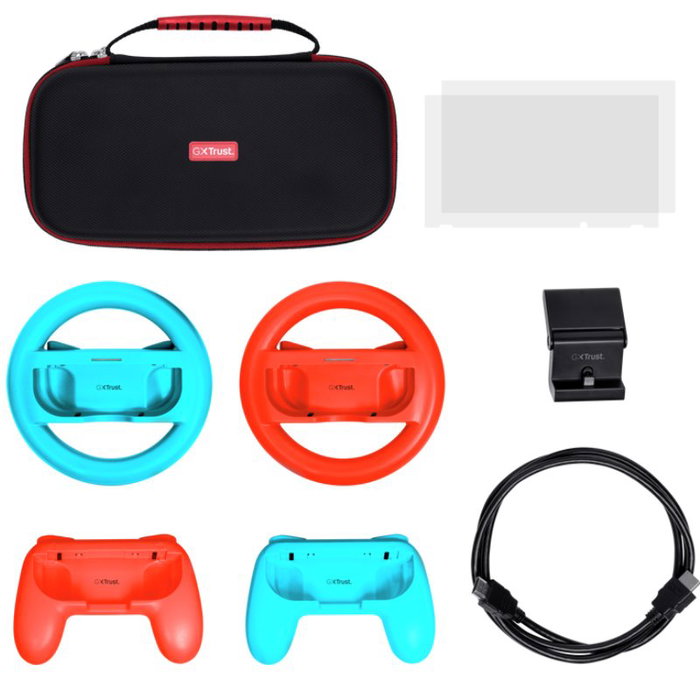 Trust Gaming GXT 1249 Paquete de accesorios 7 en 1 para Nintendo Switch